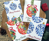 Whimsical Elegance Collection - Set of 4 Christmas Greeting Cards