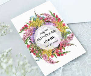 Happy Mother's Day Wildflower Greeting Card