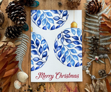 Baubles of Joy Christmas Greeting Card Front
