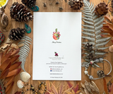 Whimsical Bauble of Splendor - Christmas Greeting Card