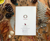 Wreaths of Festive Warmth - Christmas Greeting Card