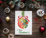 Whimsical Bauble of Splendor - Christmas Greeting Card