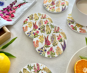 Beauties of the Wild - Set of Four Ceramic Tea Coasters