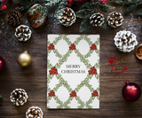 Festive Garland Charm Christmas Greeting Card