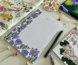 Freesias in Bloom notepad with pen, without bellyband