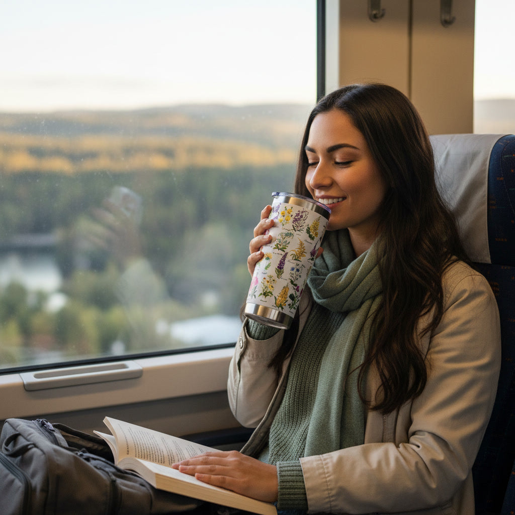 Petals of the Wild Insulated Travel Mug (590 mL)
