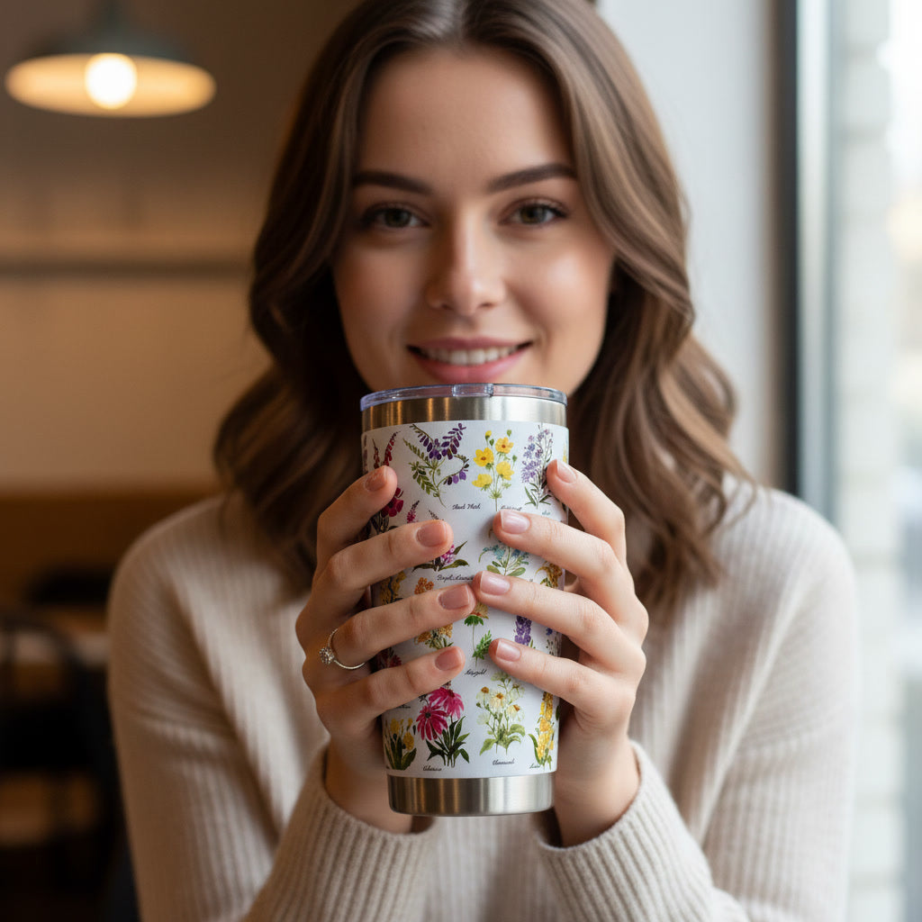 Petals of the Wild Insulated Travel Mug (590 mL)