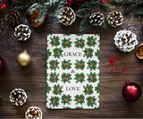 Holly of Grace and Love Christmas Greeting Card