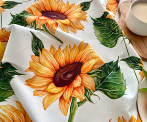 Heart of Sunshine Tea Towel Close Up