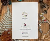 Whirl of Blooms Greeting Card Back